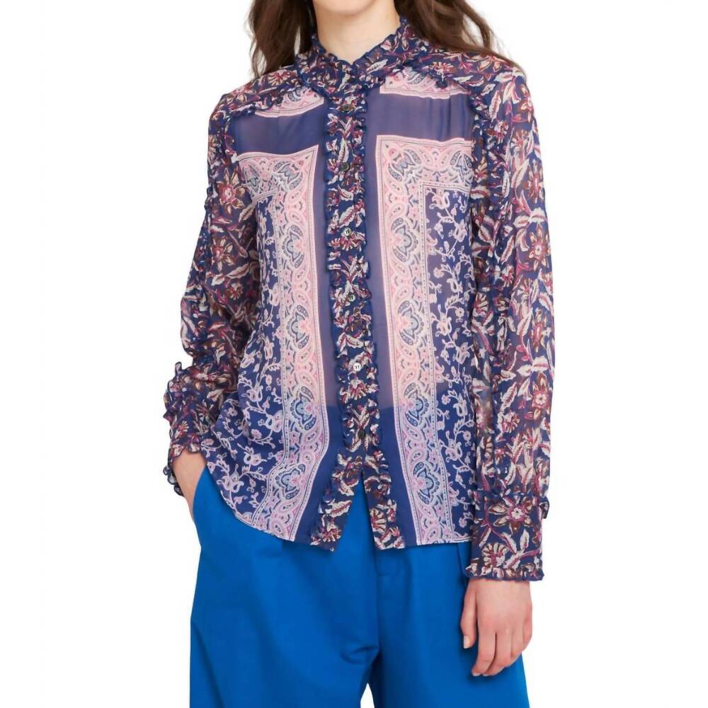 NEW ANTIK BATIK ilona blouse in dark blue